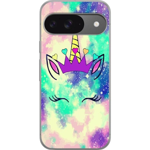 Google Pixel 9 Läpinäkyvä kuori Unicorn