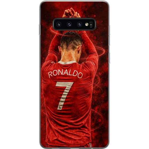 Samsung Galaxy S10 Läpinäkyvä kuori Ronaldo
