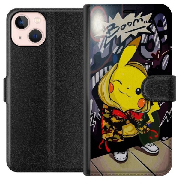 Apple iPhone 13 mini Plånboksfodral Pikachu