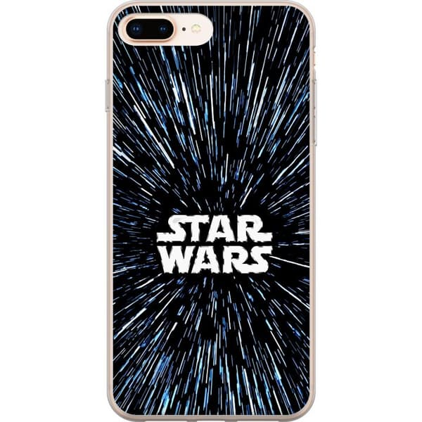 Kompatibel Mobilcover til Apple iPhone 7 Plus Star Wars-logo med hyperspace-stjerner i ikonisk sci-fi-design sort