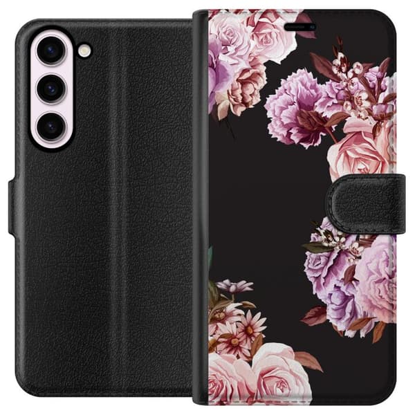 Kompatibelt Plånboksfodral till Samsung Galaxy S23+ Blommor