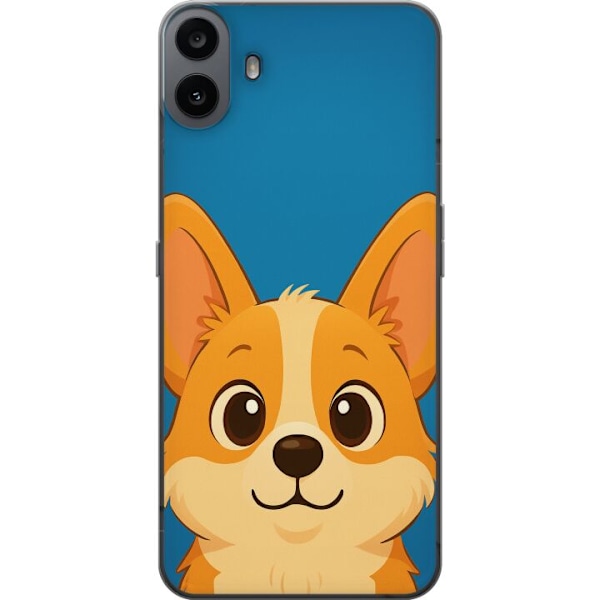 Nothing CMF Phone 1 Läpinäkyvä kuori Hello Corgi