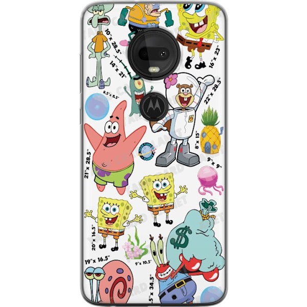 Motorola Moto G7 Gennemsigtig cover SpongeBob SquarePants