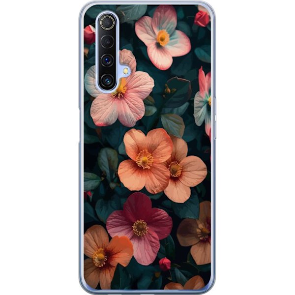 Realme X50 5G Gennemsigtig cover Blomster