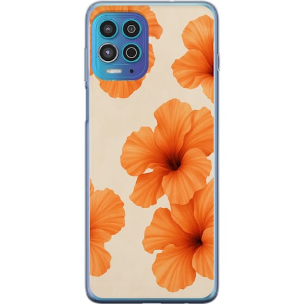 Motorola Moto G100 Gennemsigtig cover Papaya Punch