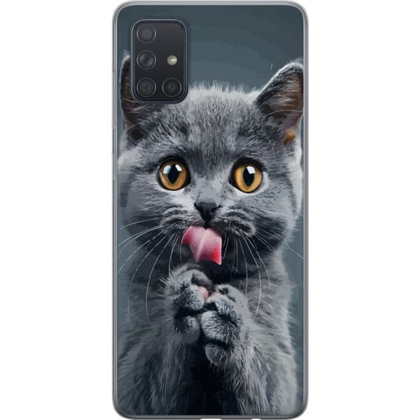 Kompatibel Mobilcover til Samsung Galaxy A71 Kat