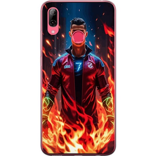 Huawei Y7 (2019) Genomskinligt Skal Ronaldo Inferno – fotbol