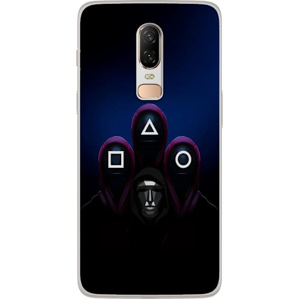 OnePlus 6 Gjennomsiktig deksel Squid Game 2 - Huvuden