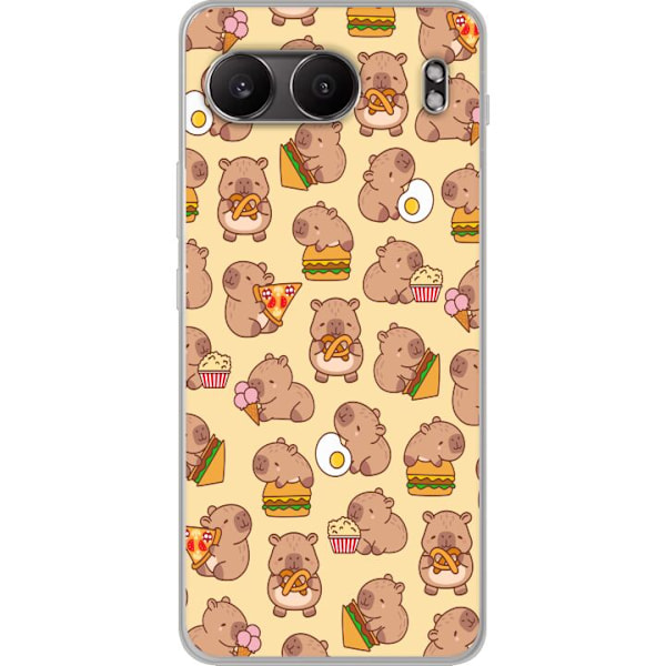 OnePlus Nord 4 Läpinäkyvä kuori Kawaii capybara puhelinkotelo useilla söpöillä hahmoilla