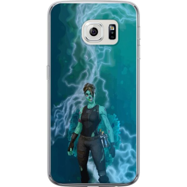 Samsung Galaxy S6 edge Läpinäkyvä kuori Fortnite - Ghoul Tr