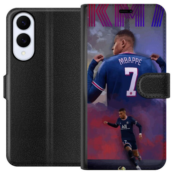Samsung Galaxy S25 Edge Tegnebogsetui MAP Fodbold Design Grafisk Mønster Moderne Sportsmotiv Trend Fodbold Populær Grafisk Stil Motiv