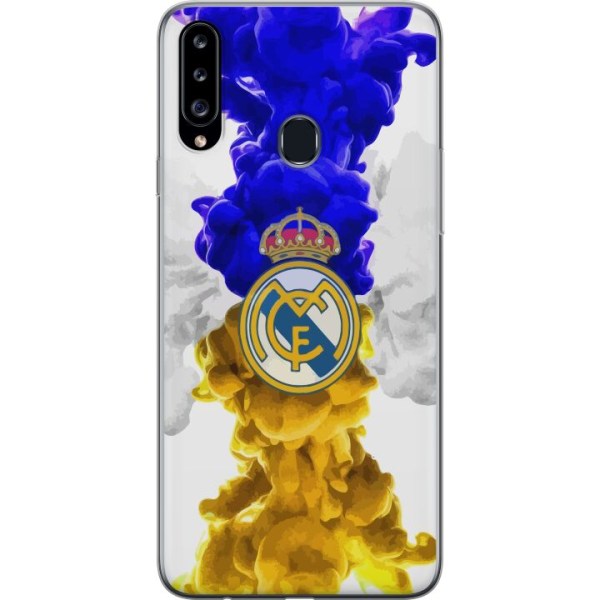 Samsung Galaxy A20s Gennemsigtig cover Real Madrid Farver