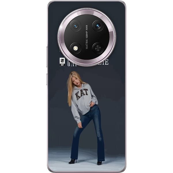 Kompatibelt Mobilskal till Honor Magic7 Lite KATSEYE blond modebild grå