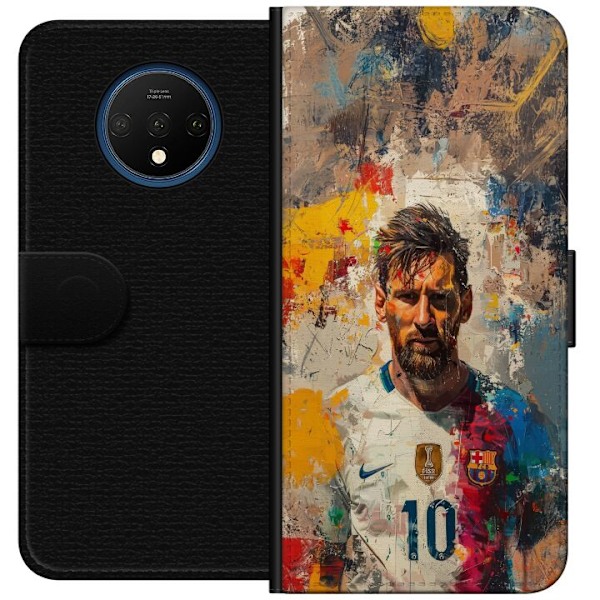 OnePlus 7T Lommeboketui Messi Art