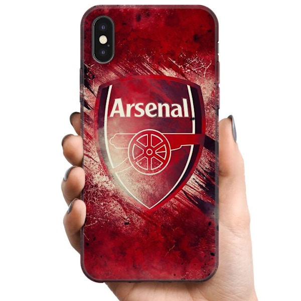 Apple iPhone XS TPU Mobilcover Arsenal Fodbold