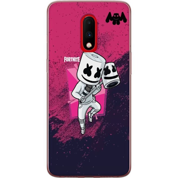 OnePlus 7 Genomskinligt Skal Marshmello Fortnite Skin Emote Ga