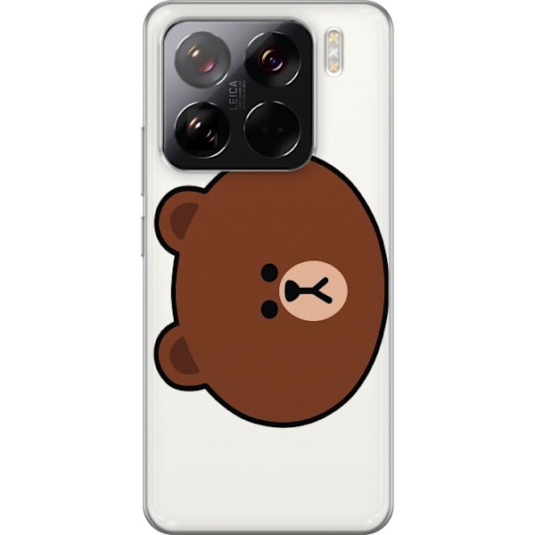 Xiaomi 15 Pro Gennemsigtig cover line friends brown