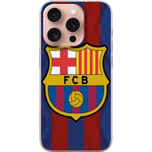 Apple iPhone 16 Pro Gennemsigtig cover FCB Barcelona