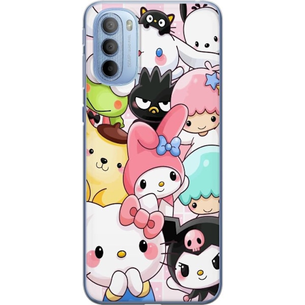 Motorola Moto G31 Gennemsigtig cover Kawaii Sanrio Crew