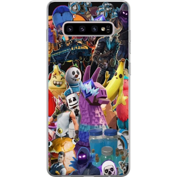 Samsung Galaxy S10+ Gennemsigtig cover Fortnite