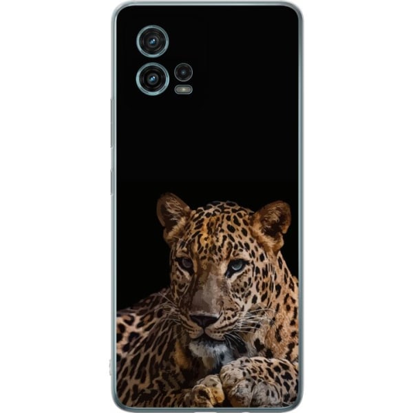 Motorola Moto G72 Gennemsigtig cover Leopard