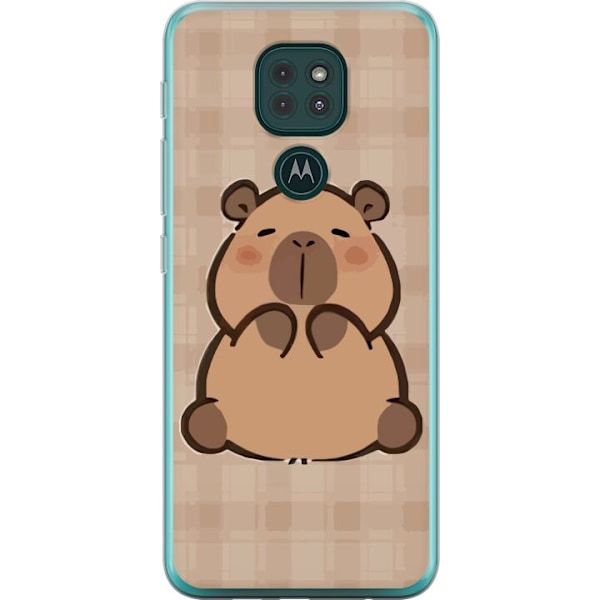 Motorola Moto G9 Play Genomskinligt Skal Mobilskal kawaii capybara flera figurer japansk stil