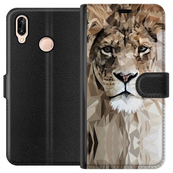 Huawei P20 lite Lompakkokotelo Leijona