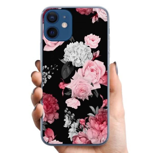 Apple iPhone 12 mini TPU Mobildeksel Blomster