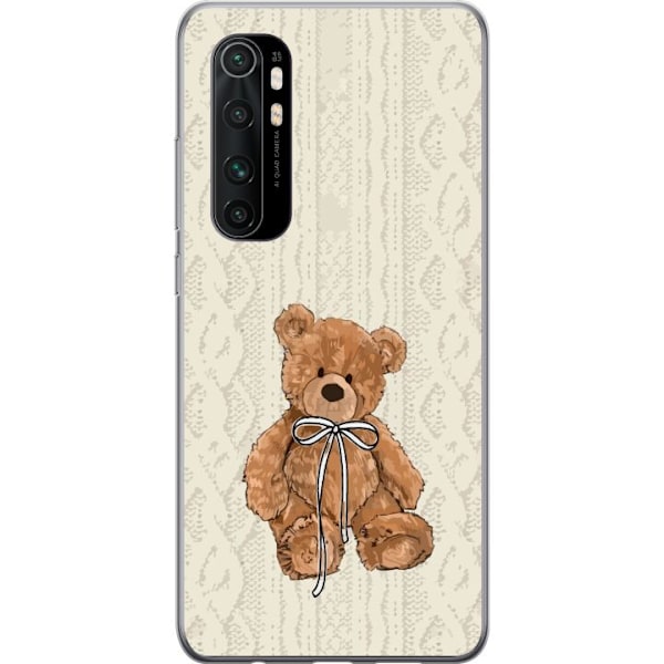 Xiaomi Mi Note 10 Lite Genomskinligt Skal Liten Nalle – klassisk nalle i enkel design