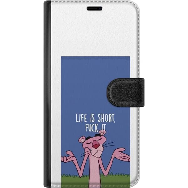 Kompatibel Tegnebogsetui til Apple iPhone 6s Life Is Short citat blå