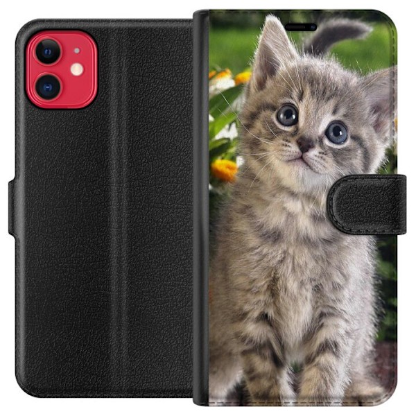 Apple iPhone 11 Lompakkokotelo Kissa