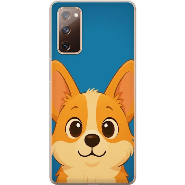 Samsung Galaxy S20 FE Läpinäkyvä kuori Hello Corgi