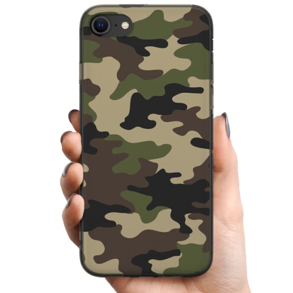 Apple iPhone 8 TPU Mobilcover Militær