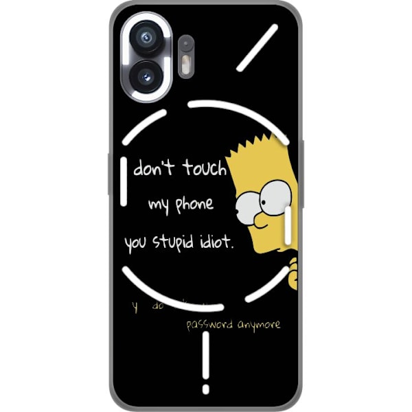 Nothing Phone (2) Gjennomsiktig deksel Bart Simpson