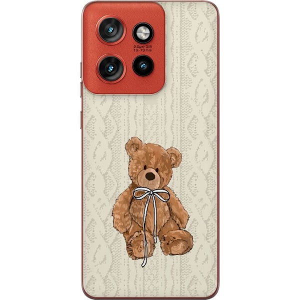 Motorola Edge 50 Neo Gjennomsiktig deksel Liten Bamse – klassisk bamse i enkel design