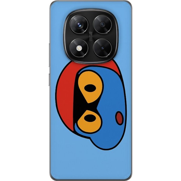 Xiaomi Redmi Note 14 Pro Genomskinligt Skal Bold Bot Head