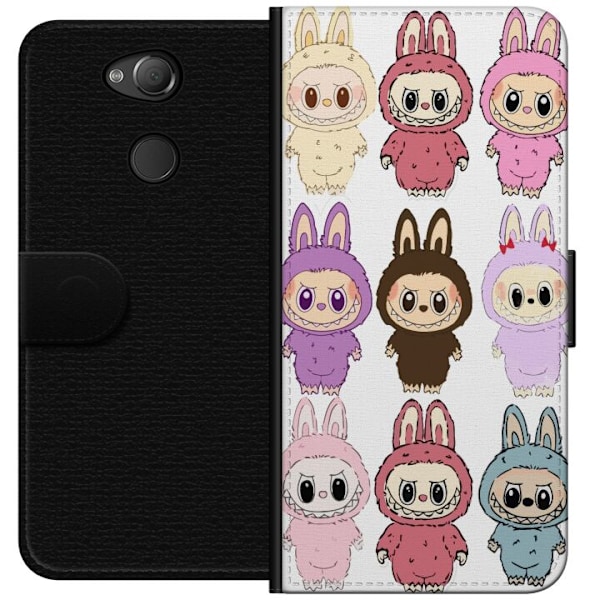 Sony Xperia XA2 Lompakkokotelo Labubu Pink Monster - Popkulttu