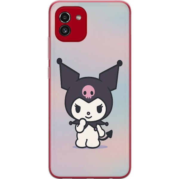 Samsung Galaxy A03 Gjennomsiktig deksel Kawaii Sanrio Kuromi