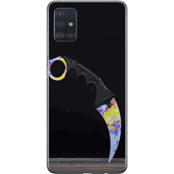 Samsung Galaxy A51 Läpinäkyvä kuori Karambit / Butterfly /