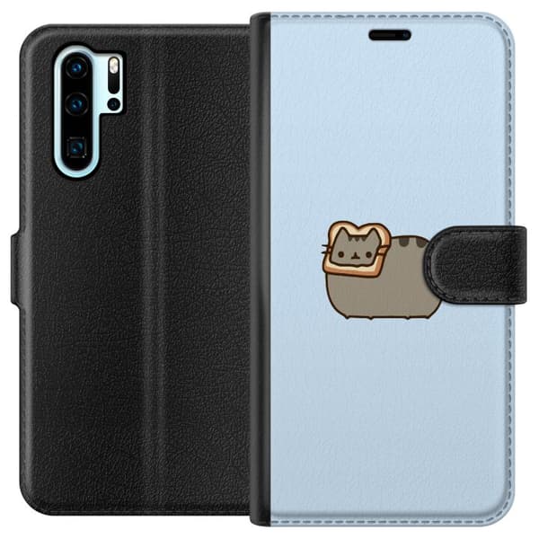 Kompatibelt Lommeboketui til Huawei P30 Pro Cat Loaf