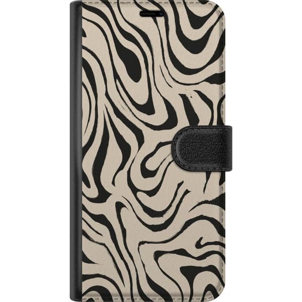 Kompatibelt Lommeboketui til Apple iPhone 8 Beige sebravirvler beige