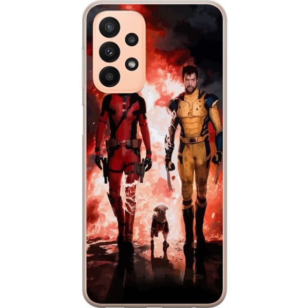 Kompatibelt Mobildeksel til Samsung Galaxy A23 Wolverine Deadpool
