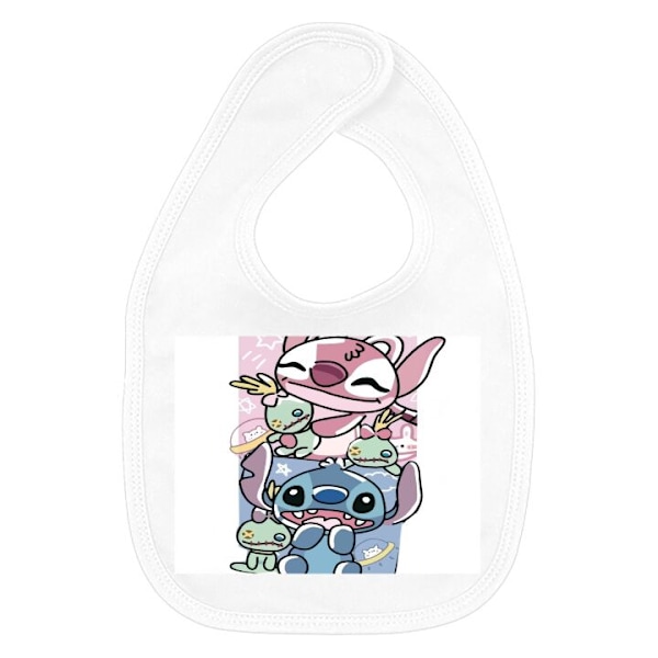 Bebis Haklapp Stitch Vit one size