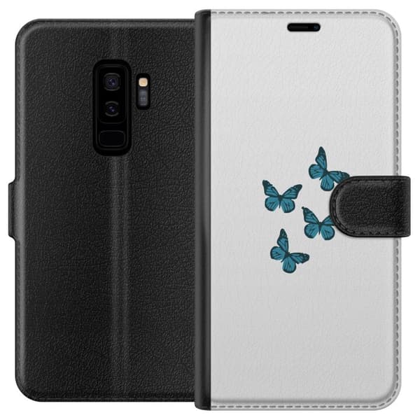 Kompatibel Tegnebogsetui til Samsung Galaxy S9+ Sommerfugle