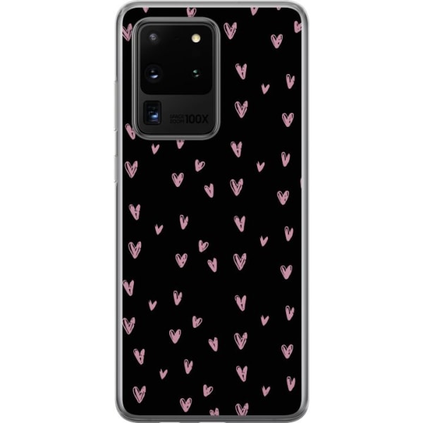 Samsung Galaxy S20 Ultra Gennemsigtig cover Små Hjerter