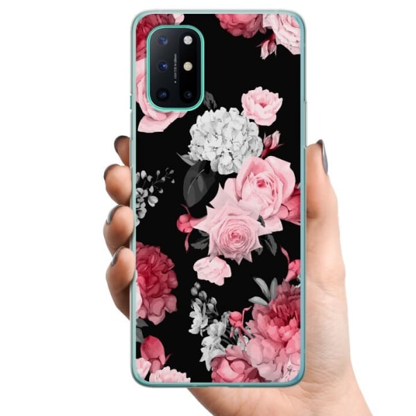 OnePlus 8T TPU Mobilcover Blomster