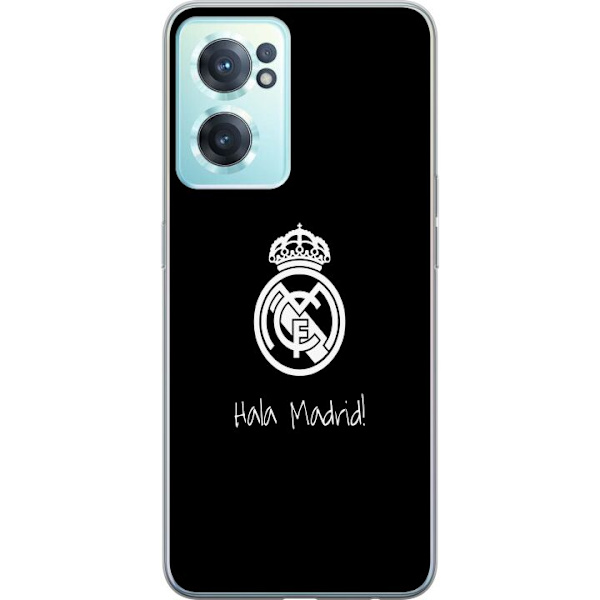 OnePlus Nord CE 2 5G Genomskinligt Skal Real Madrid Emblem Fotboll Stolthet Vit Guld Klubbmärke Champions La Liga Fans Ikoniskt Sport