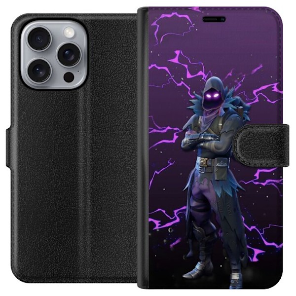 Apple iPhone 16 Pro Max Lompakkokotelo Raven Fortnite Thunder