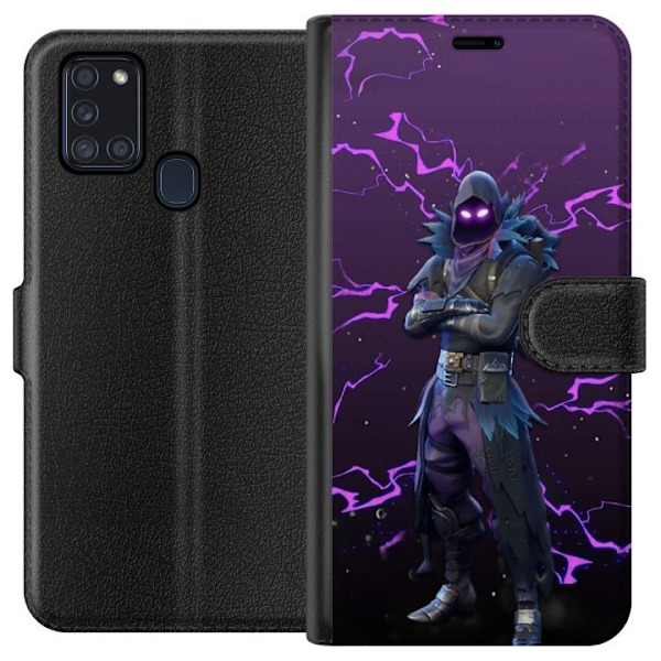 Samsung Galaxy A21s Plånboksfodral Raven Fortnite Thunder