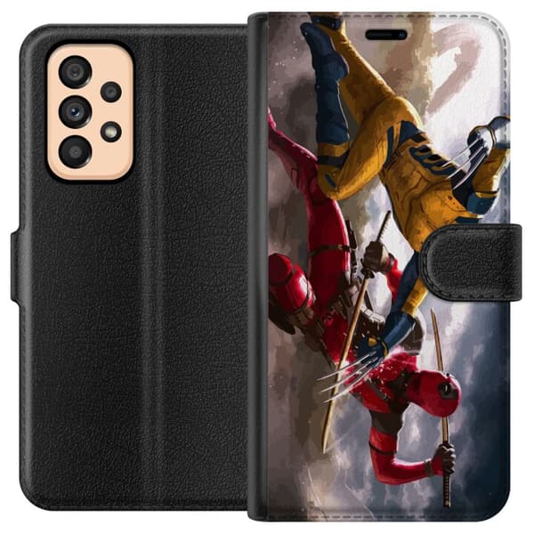 Kompatibelt Lommeboketui til Samsung Galaxy A53 5G Wolverine Deadpool